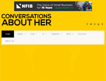 Tablet Screenshot of conversationsabouther.net
